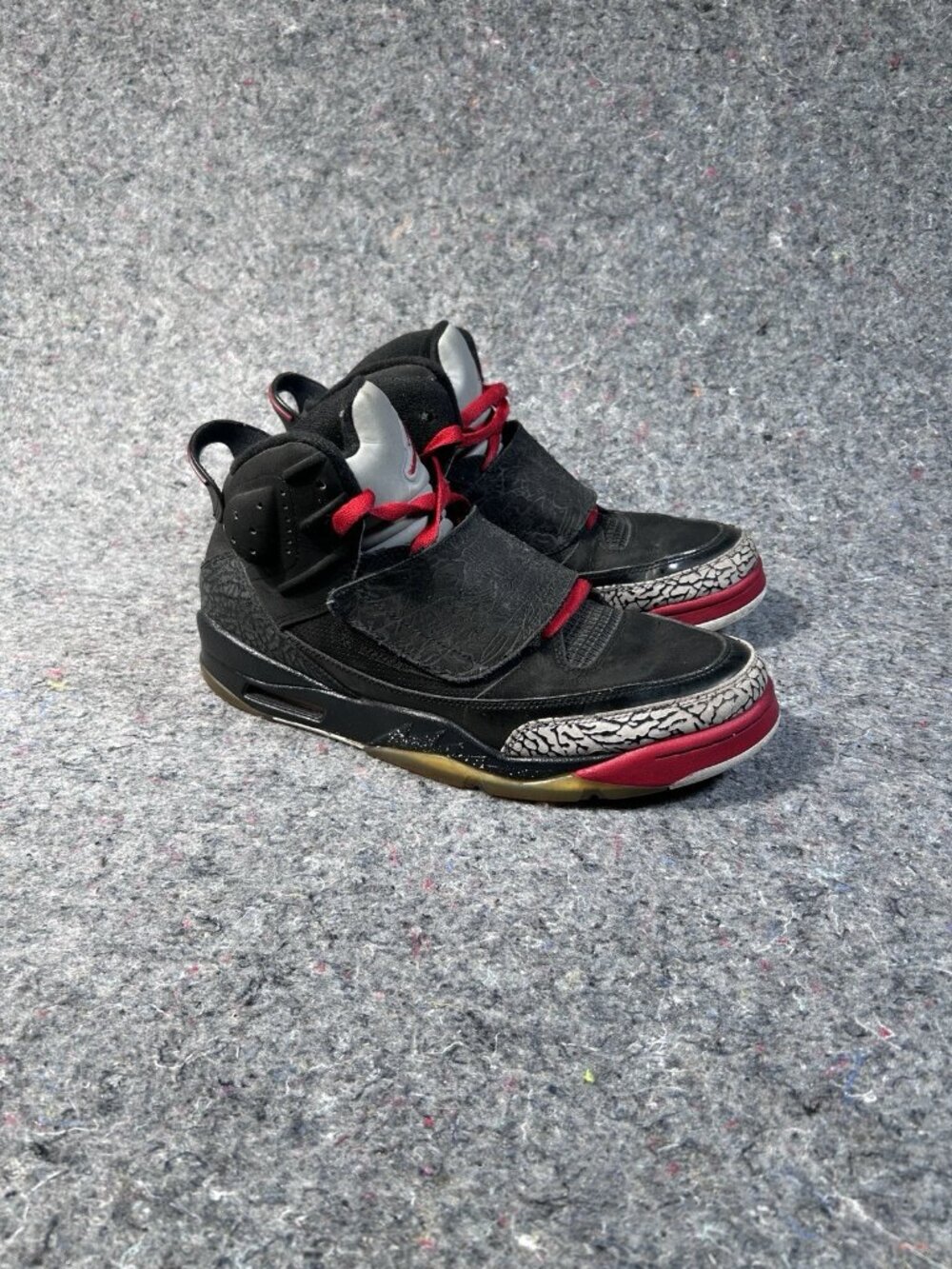 Jordan Son of Mars Cement Black Mens Sneakers Size 10.5